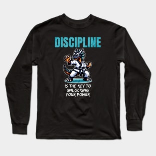 Dragon Sensei 🥋 "Discipline is the Key..." Long Sleeve T-Shirt